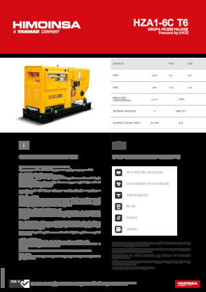 Diesel Generatoren HIMOINSA HZA1-6C T6