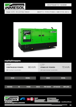 Diesel Generatoren INMESOL II-075