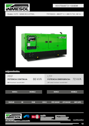 Diesel Generatoren INMESOL II-075