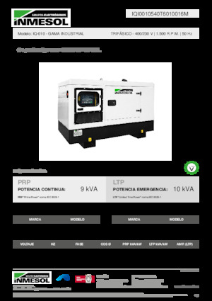Diesel Generatoren INMESOL IQ-010
