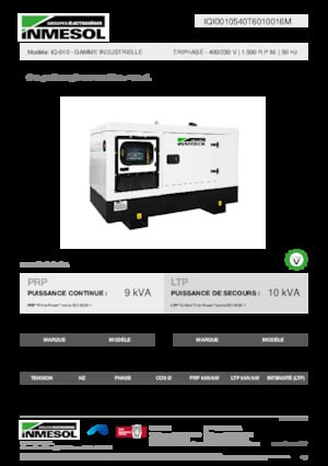 Diesel Generatoren INMESOL IQ-010