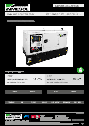 Diesel Generatoren INMESOL IQ-16