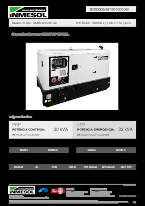 Diesel Generatoren INMESOL IR-033