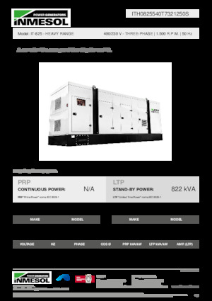 Diesel Generatoren INMESOL IT-825