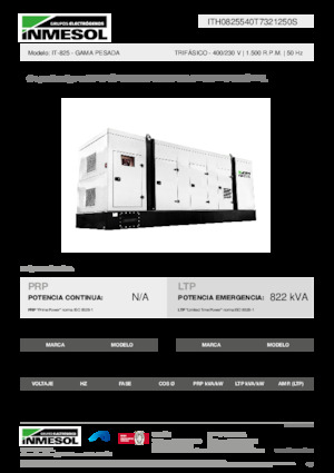 Diesel Generatoren INMESOL IT-825