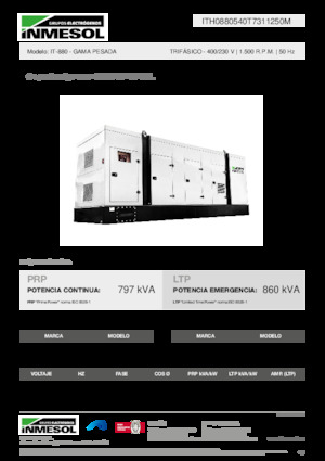 Diesel Generatoren INMESOL IT-880