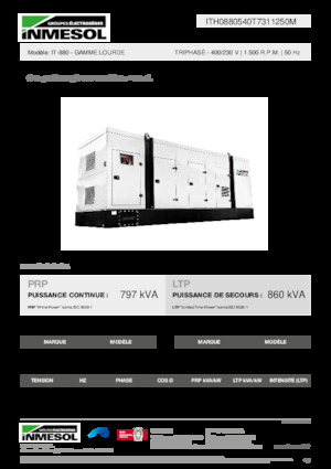 Diesel Generatoren INMESOL IT-880