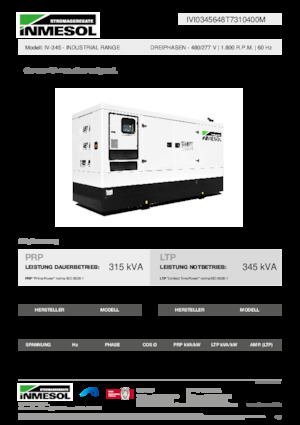 Diesel Generatoren INMESOL IV-345