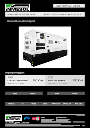 Diesel Generatoren INMESOL IV-440