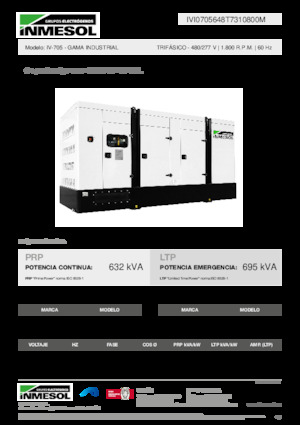 Diesel Generatoren INMESOL IV-705