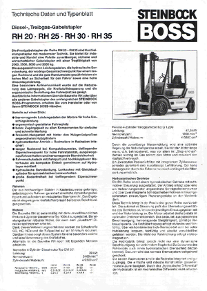 Dieselheftrucks Steinbock RH 30 D