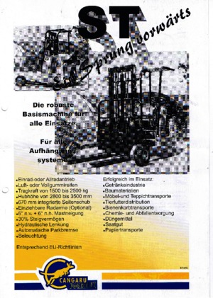 Heftrucks op diesel Cangaru / Transmanut ST.30.5b.2528 D.Ra