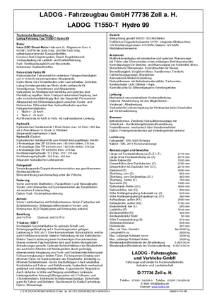 Voortrekhaak gemeentetrekker Ladog T 1550 G TransFlex