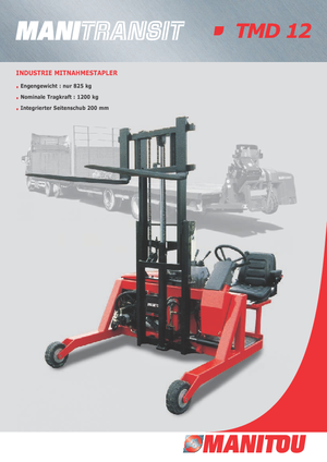 Heftrucks op diesel Manitou TMD 12