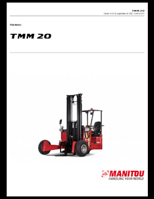 Heftrucks op diesel Manitou TMM 20