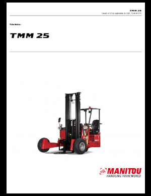 Heftrucks op diesel Manitou TMM 25