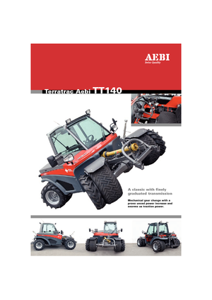 Voortrekhaak gemeentetrekker Aebi TT 140