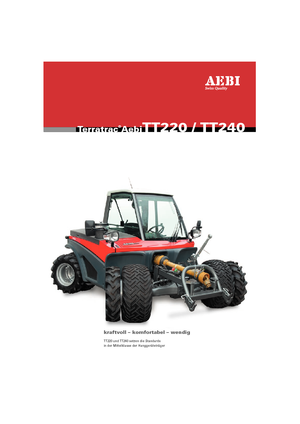 Voortrekhaak gemeentetrekker Aebi TT 240