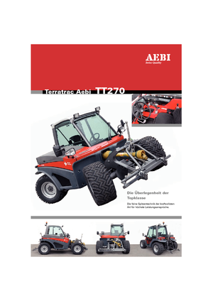 Voortrekhaak gemeentetrekker Aebi TT 270