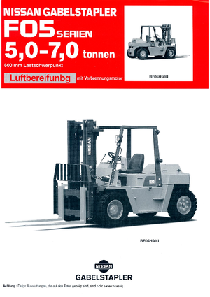 Dieselheftrucks Nissan VF 05 H 70 U