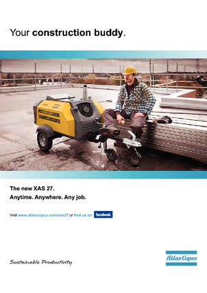 Mobiele Perslucht Compressors - diesel, elektrisch, benzine Atlas Copco XAS 27 Hp
