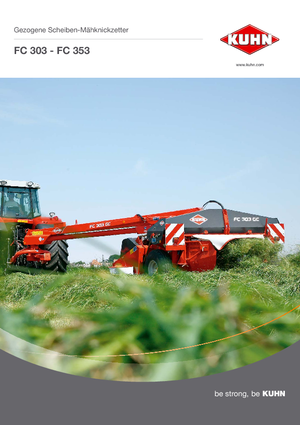 Getrokken maaierschijf met kneuzer Kuhn FC 303 GL