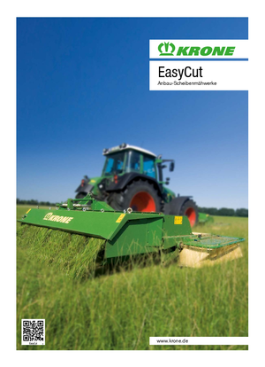 Maaiercombinatie - Schijf zonder kneuzer Krone EasyCut 9140 Shift