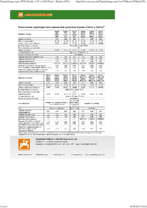 Zinken-schijveneg Amazone Catros* 6001-2 RW