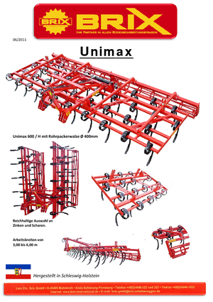 Zinken-schijveneg Brix Unimax 500 H