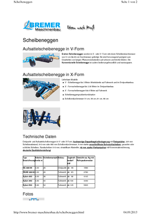 Zinken-schijveneg Bremer Xylon 450