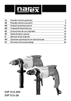 Boormachines & schroevendraaiers Narex EVP 13 G-2A
