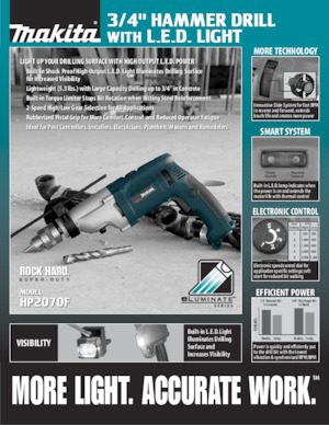 Boormachines & schroevendraaiers Makita HP2070F