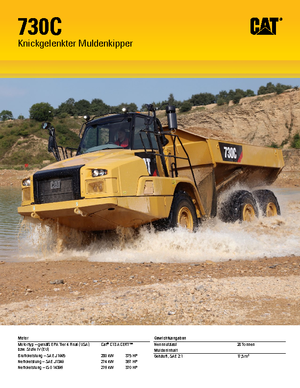 Kiepwagens Caterpillar 730C