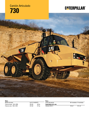 Kiepwagens Caterpillar 730