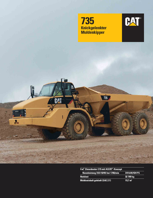 Kiepwagens Caterpillar 735B