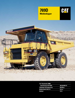 Stortwagen met achterwaartse kanteling Caterpillar 769 D