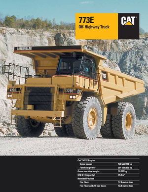Stortwagen met achterwaartse kanteling Caterpillar 773 E