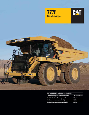 Stortwagen met achterwaartse kanteling Caterpillar 777F