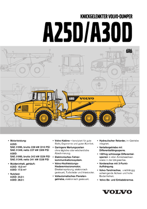 Kiepwagens Volvo A30D 6x6