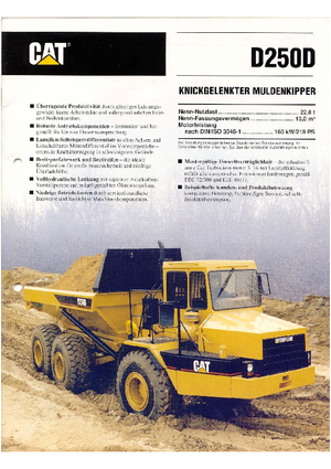 Kiepwagens Caterpillar D 250 D