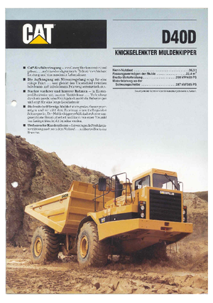 Kiepwagens Caterpillar D 40 D