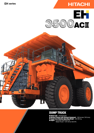 Stortwagen met achterwaartse kanteling Hitachi EH 3500