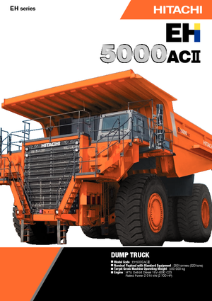 Stortwagen met achterwaartse kanteling Hitachi EH 5000 ACII