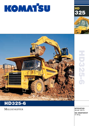 Stortwagen met achterwaartse kanteling Komatsu HD325-6/4WD