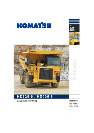 Stortwagen met achterwaartse kanteling Komatsu HD325-6