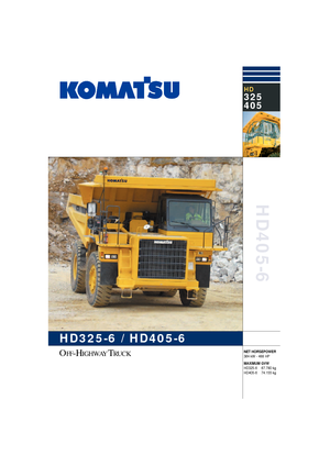 Stortwagen met achterwaartse kanteling Komatsu HD325-6