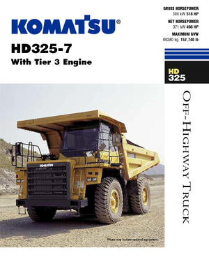 Stortwagen met achterwaartse kanteling Komatsu HD325-7