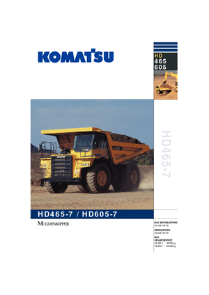 Stortwagen met achterwaartse kanteling Komatsu HD465-7