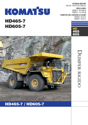 Stortwagen met achterwaartse kanteling Komatsu HD465-7