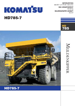 Stortwagen met achterwaartse kanteling Komatsu HD785-7
